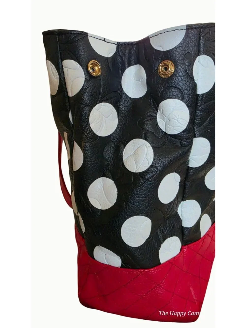 Loungefly Disney Minnie Mouse Polka Dot Faux Leather Tote Shoulder Bag